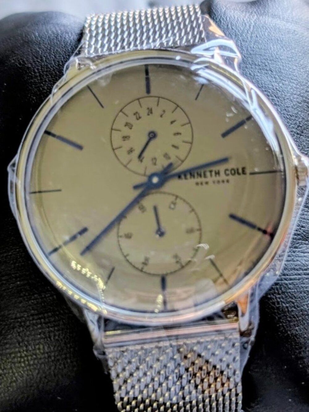 Kenneth Cole New York Men's 42mm Silver Mesh Multi-Function Watch -KC15188002